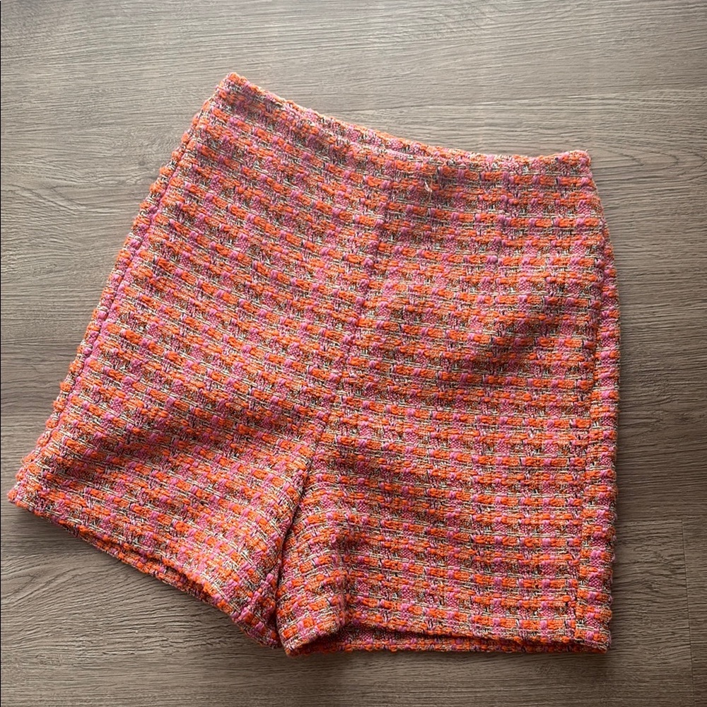 Women's Pink Primark Multicolor Tweed Shorts